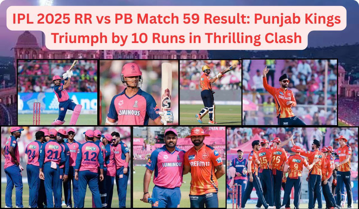 IPL 2025 Points Table Update: Punjab Kings Soars to Second, Rajasthan Royals Crashes Out in Thrilling Clash