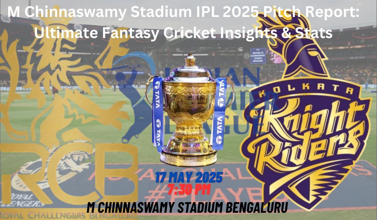 M Chinnaswamy Stadium IPL 2025 Pitch Report: Ultimate Fantasy Cricket Insights & Stats