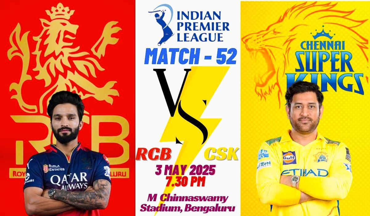 RCB vs CSK Dream11 Prediction IPL 2025: 5 Explosive Fantasy Tips for Match 52