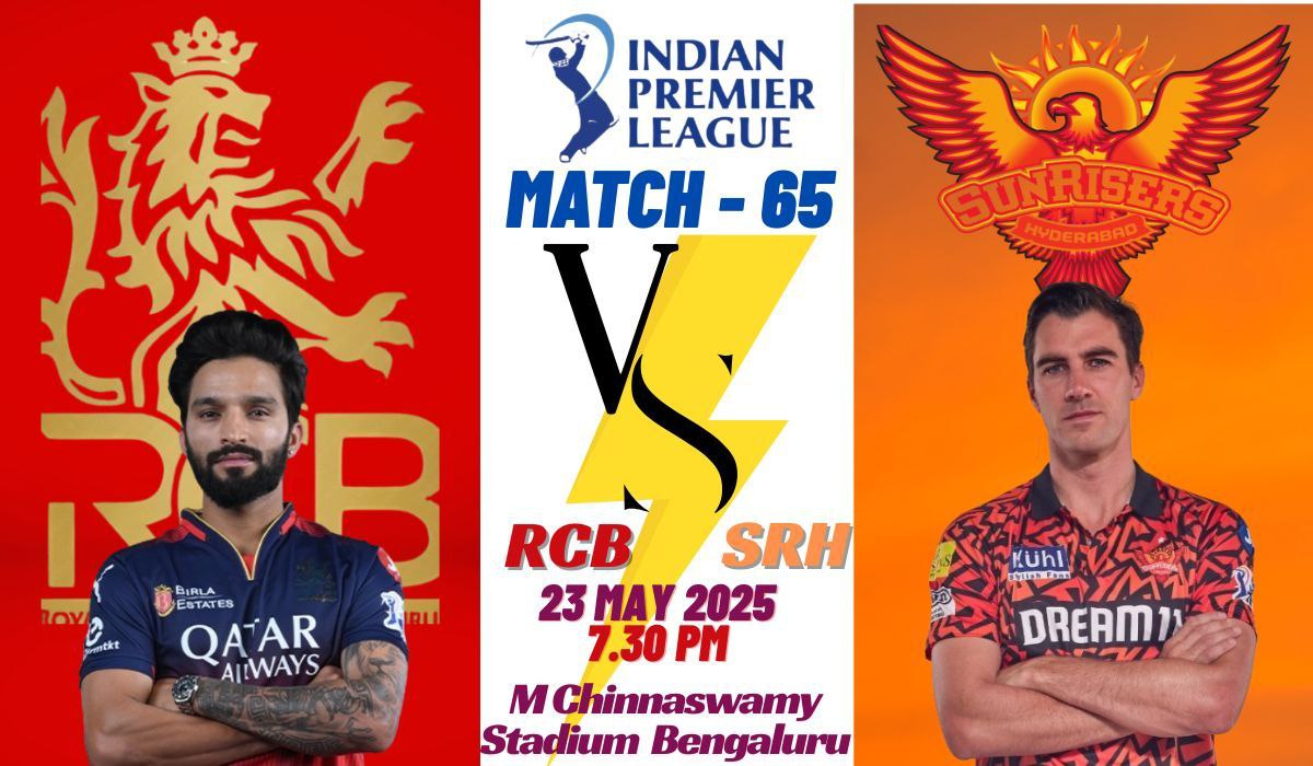 RCB vs SRH Dream11 Prediction IPL 2025: 65th Match Winning Tips & Top Picks