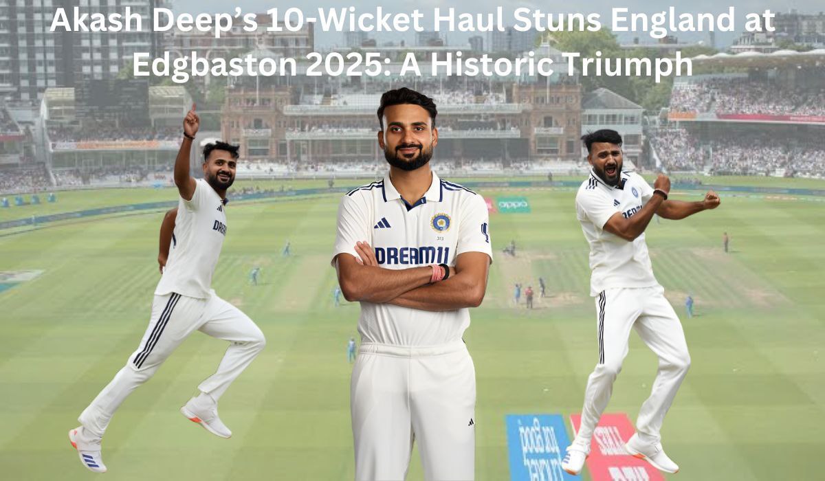 Akash Deep’s 10-Wicket Haul Stuns England at Edgbaston 2025: A Historic Triumph