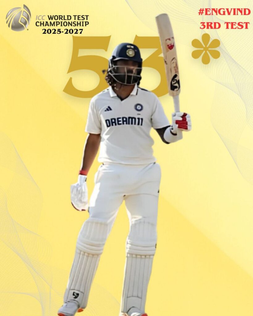 kl rahuls lords 2025 performance fifty
