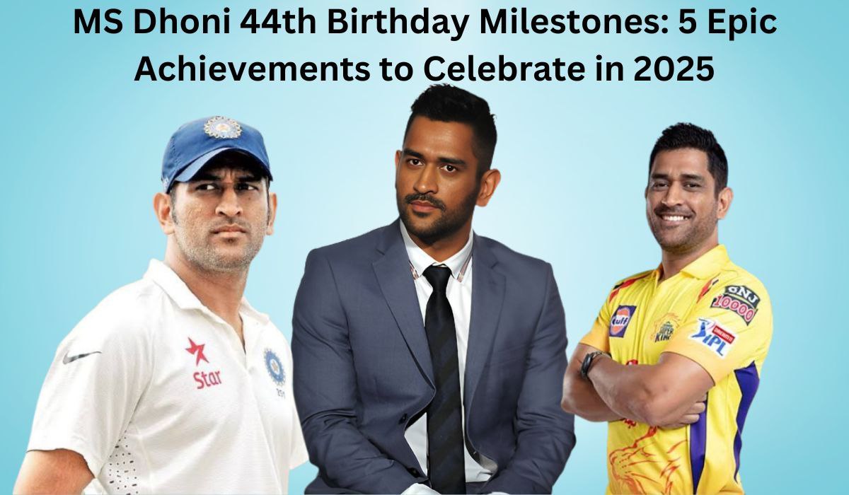 MS Dhoni 44th Birthday Milestones: 5 Epic Achievements to Celebrate in 2025