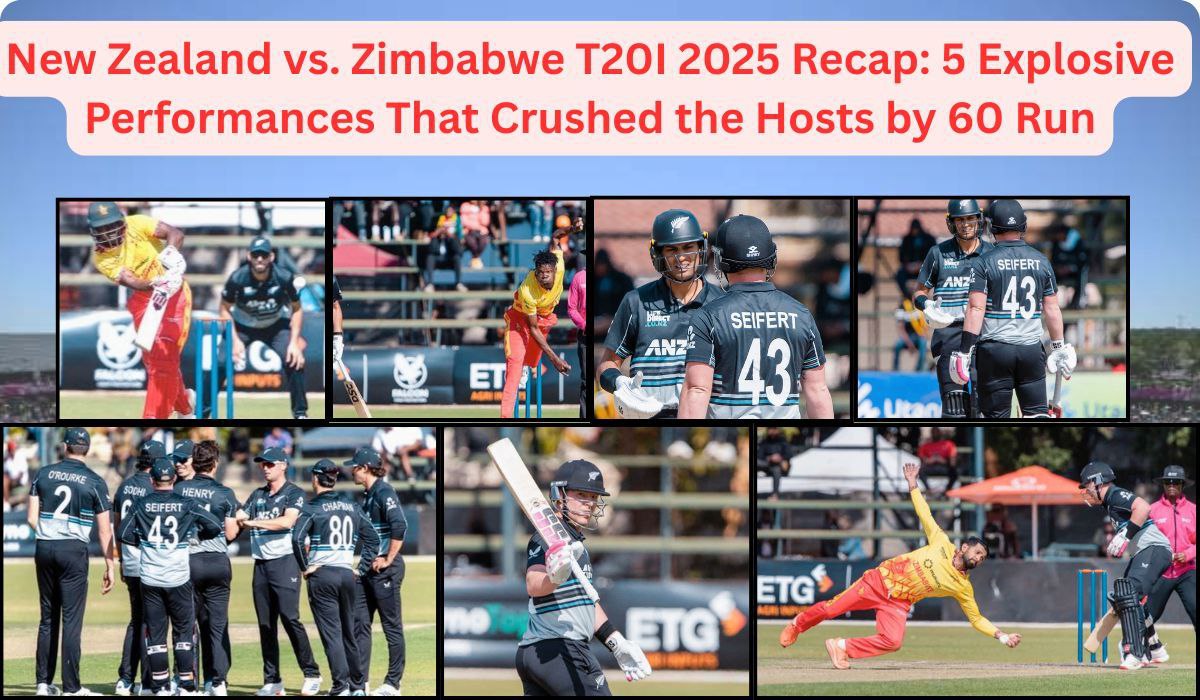 New Zealand vs Zimbabwe T20I 2025 Recap: 5 Explosive Performances That Crushed the Hosts by 60 Runs