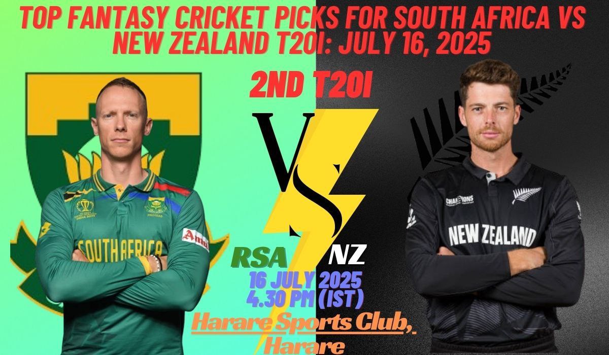 SA vs NZ Fantasy Cricket Picks: 7 Must-Have Players for July 16, 2025 T20I