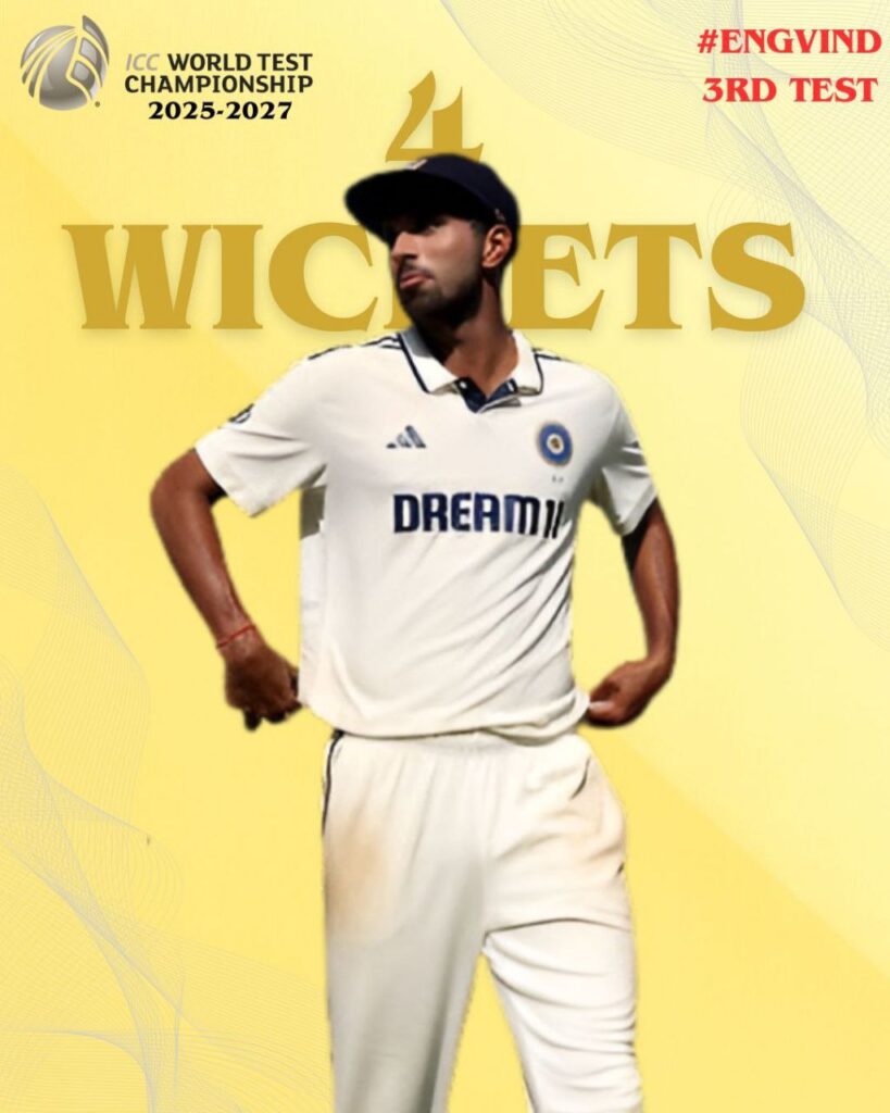 washington sundar lords 2025 wickets haul