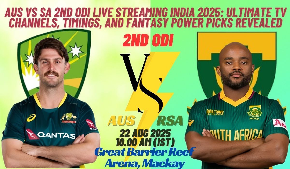 AUS vs SA 2nd ODI Live Streaming India 2025: Ultimate TV Channels, Timings, and Fantasy Power Picks Revealed
