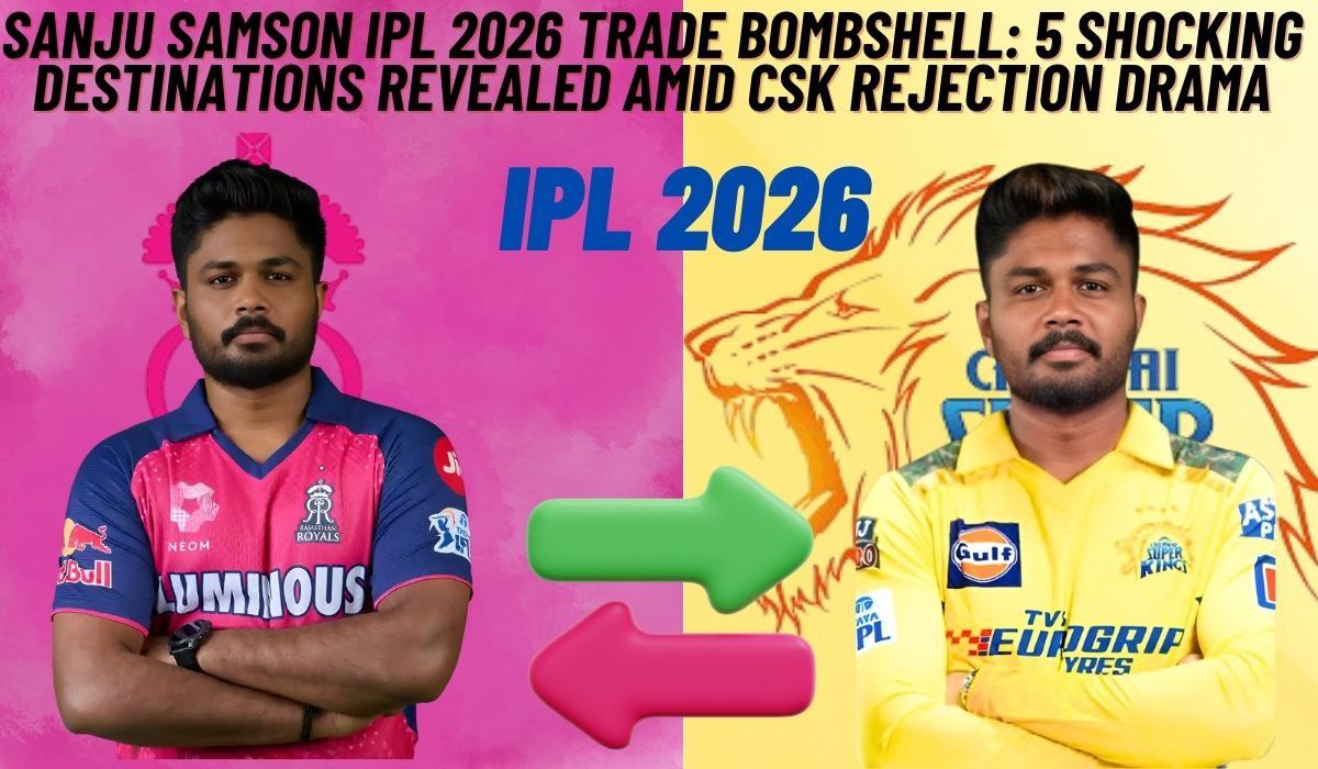 Sanju Samson IPL 2026 Trade Bombshell: 5 Shocking Destinations Revealed Amid CSK Rejection Drama