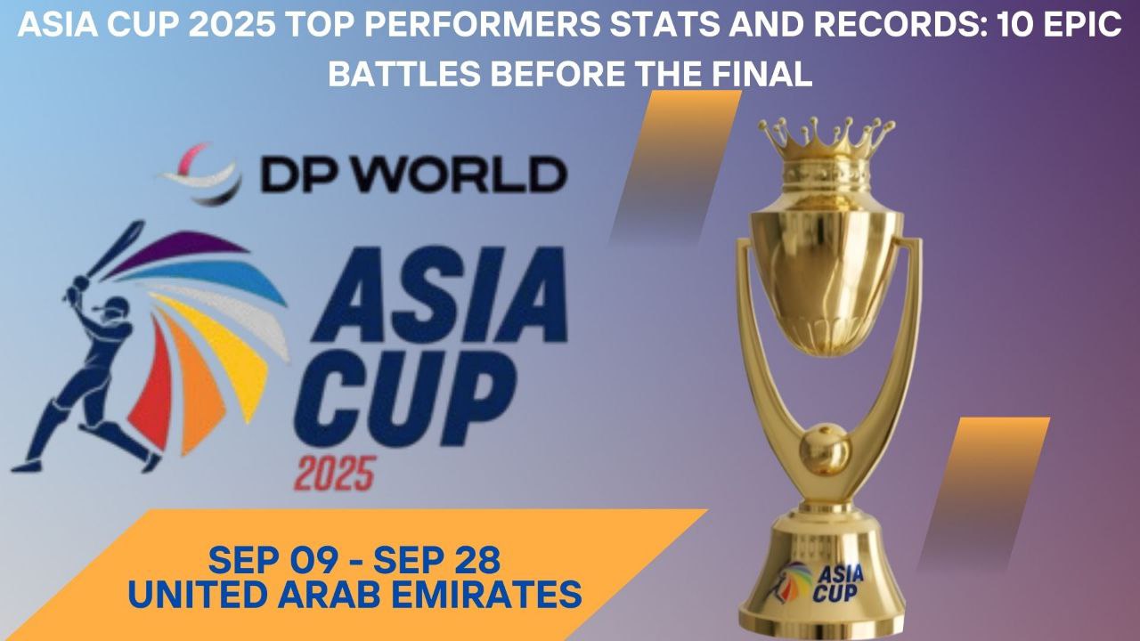 Asia Cup 2025 Top Performers Stats and Records: 10 Epic Battles Before the Final