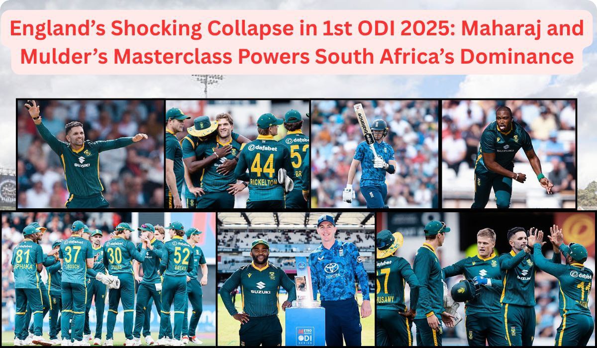 England’s Shocking Collapse in 1st ODI 2025: Maharaj and Mulder’s Masterclass Powers South Africa’s Dominance