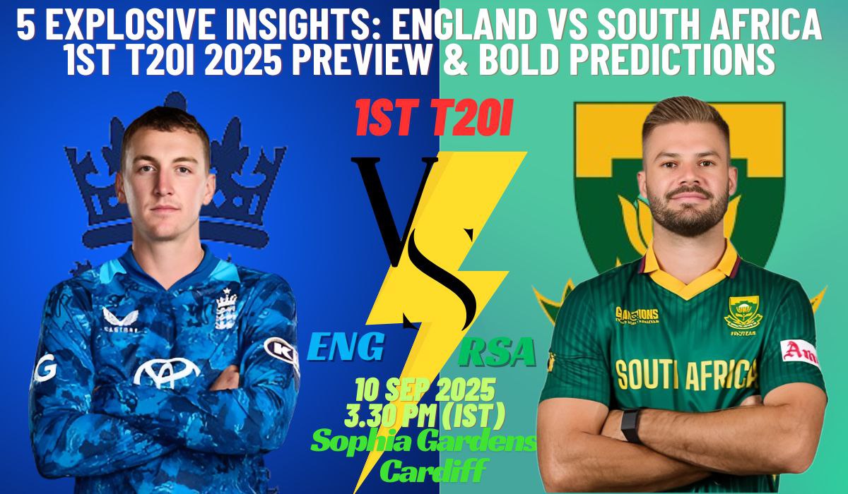 5 Explosive Insights: England vs South Africa 1st T20I 2025 Preview & Bold Predictions