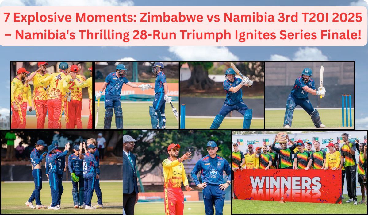 7 Explosive Moments: Zimbabwe vs Namibia 3rd T20I 2025 – Namibia's Thrilling 28-Run Triumph Ignites Series Finale!