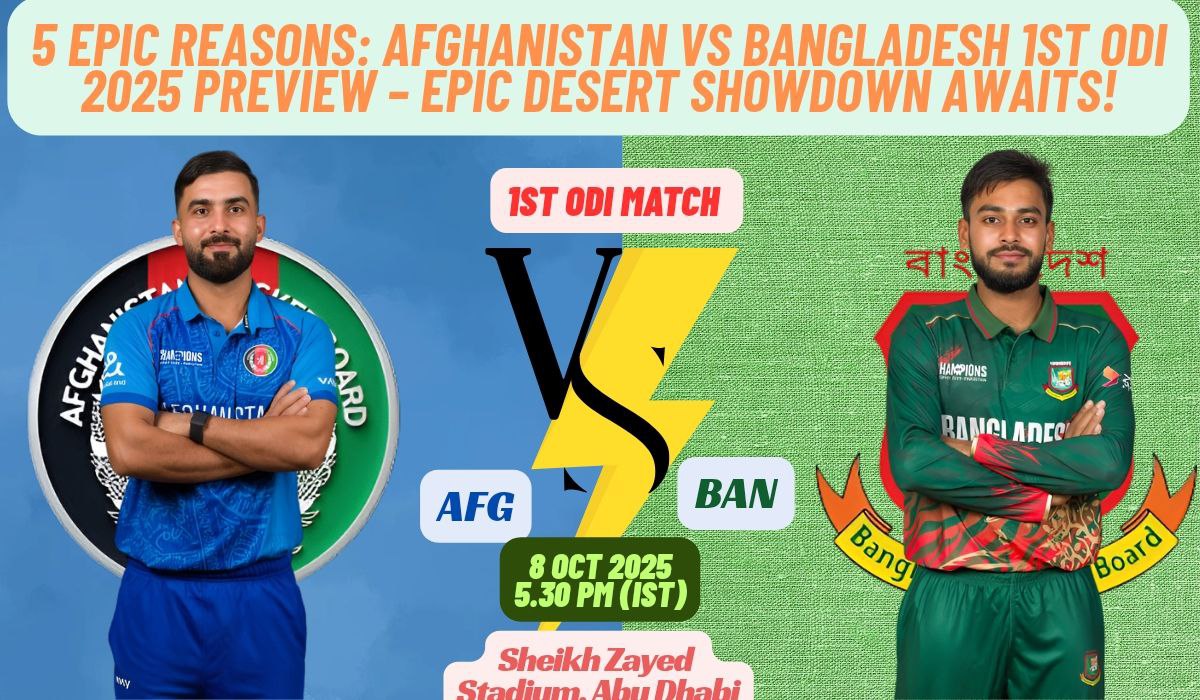 Azmatullah Omarzai Shines as Afghanistan Clinches Thrilling Five-Wicket Win Over Bangladesh in 1st ODI