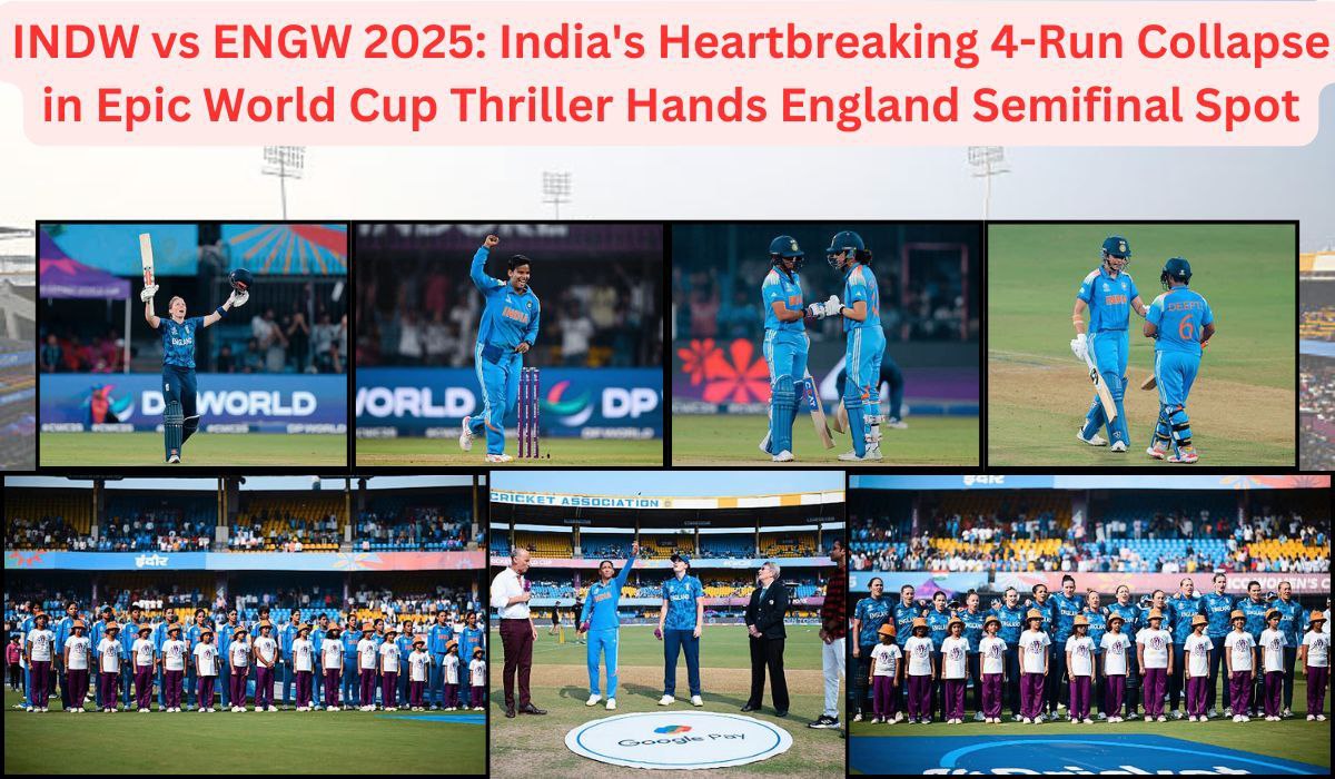 INDW vs ENGW 2025: India's Heartbreaking 4-Run Collapse in Epic World Cup Thriller Hands England Semifinal Spot