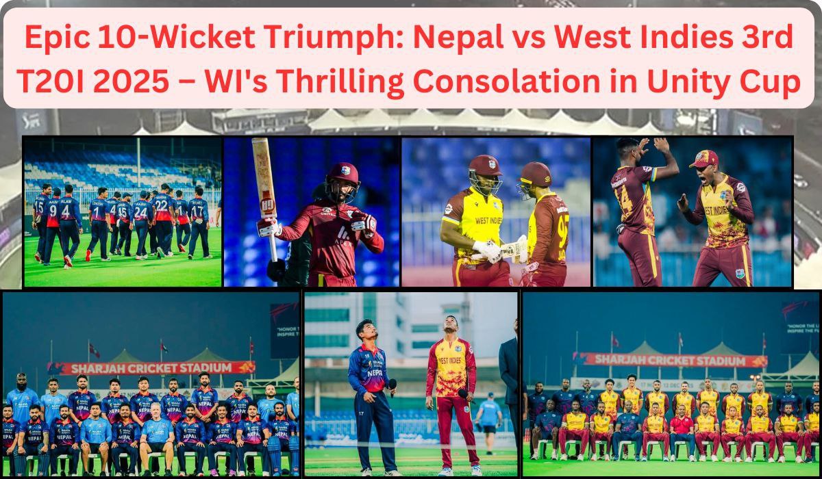 Epic 10-Wicket Triumph: Nepal vs West Indies 3rd T20I 2025 – WI's Thrilling Consolation in Unity Cup