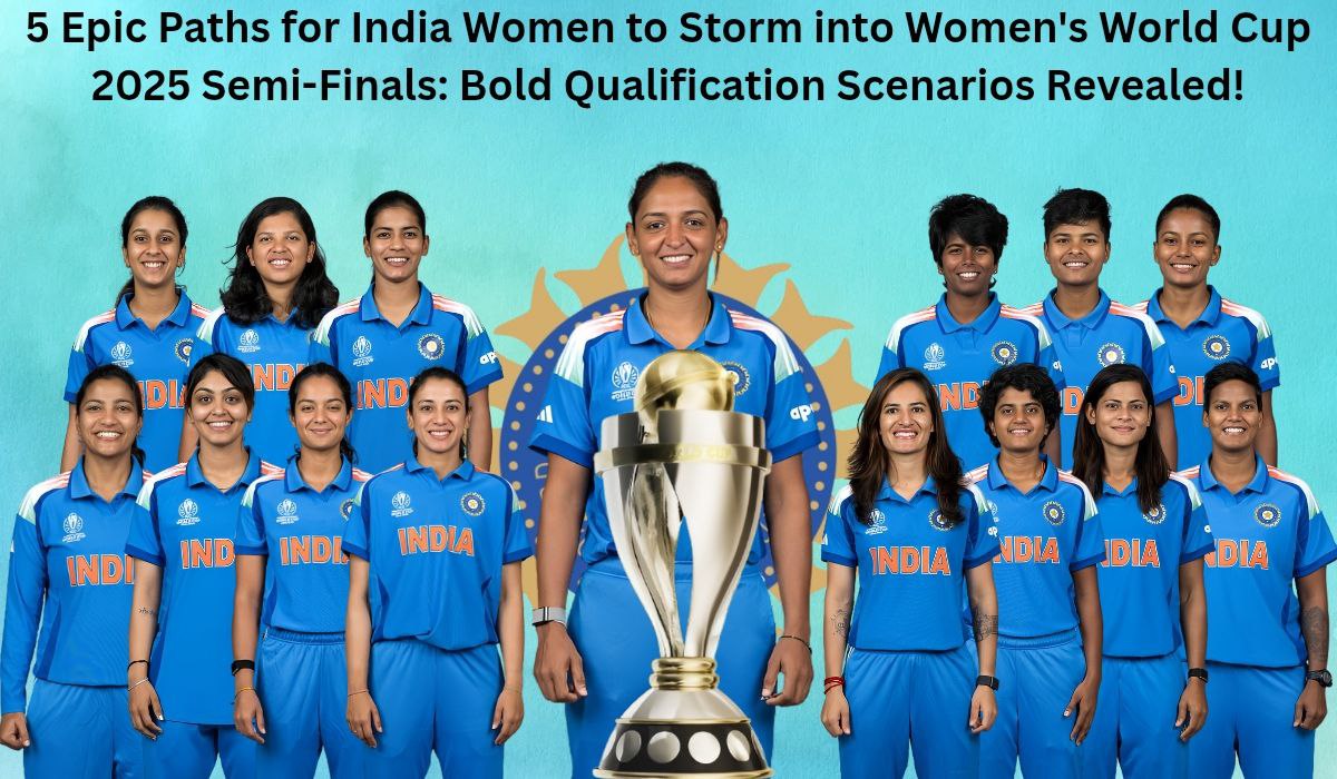 5 Epic Paths for India Women to Storm into Women's World Cup 2025 Semi-Finals: Bold Qualification Scenarios Revealed!