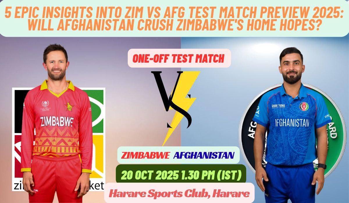 5 Epic Insights into ZIM vs AFG Test Match Preview 2025: Will Afghanistan Crush Zimbabwe's Home Hopes?