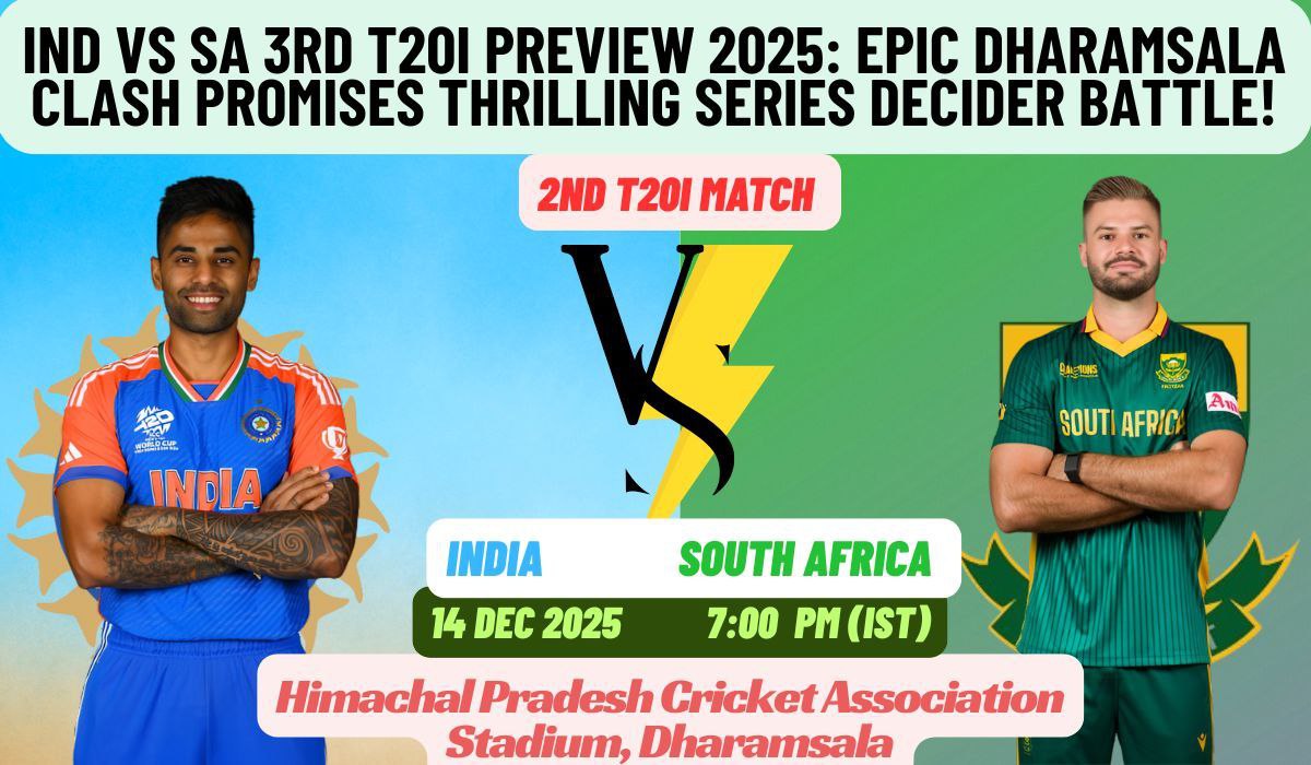 IND vs SA 3rd T20I Preview 2025: Epic Dharamsala Clash Promises Thrilling Series Decider Battle!