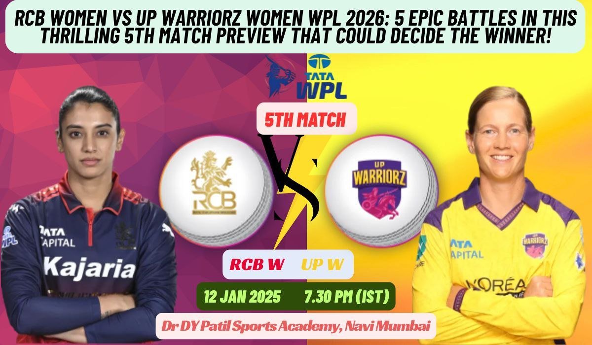 RCB Women vs UP Warriorz Women WPL 2026: 5 Epic Battles in This Thrilling 5th Match Preview That Could Decide the Winner!