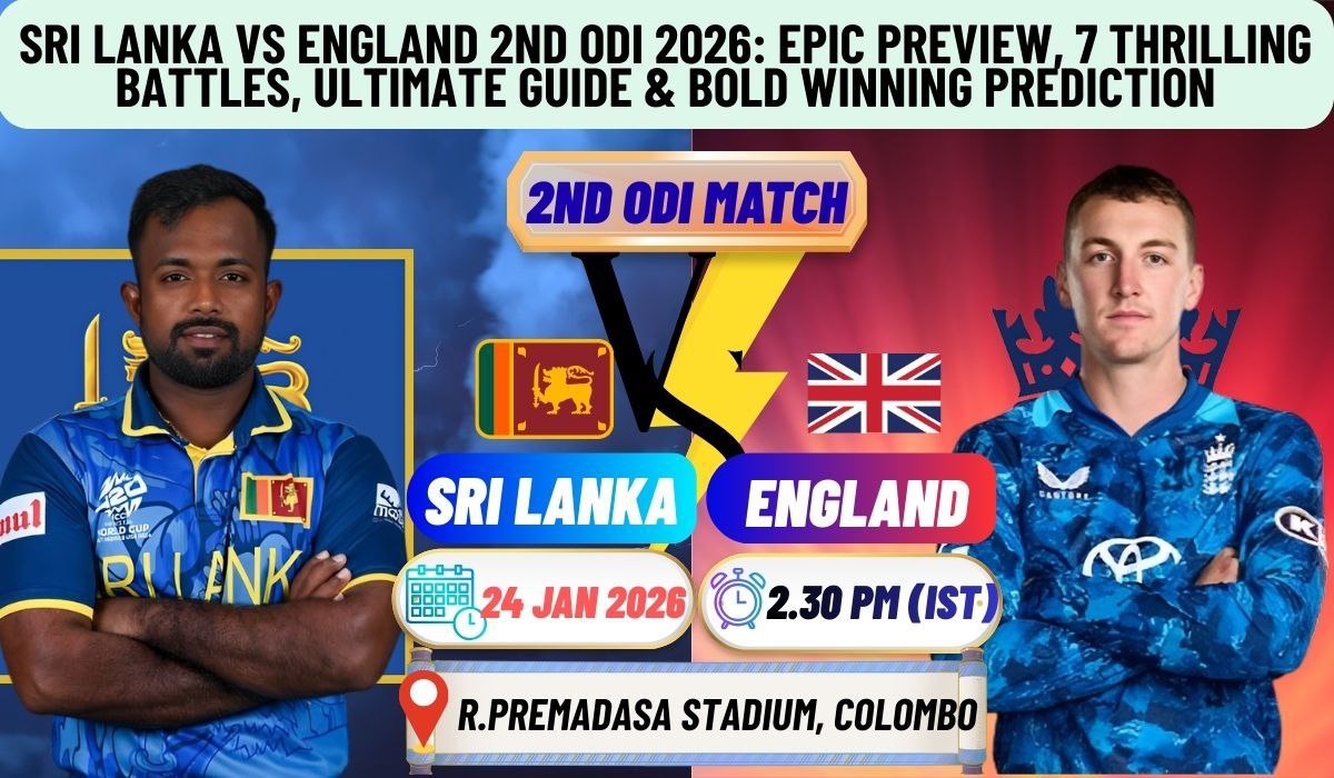 Sri Lanka vs England 2nd ODI 2026: Epic Preview, 7 Thrilling Battles, Ultimate Guide & Bold Winning Prediction