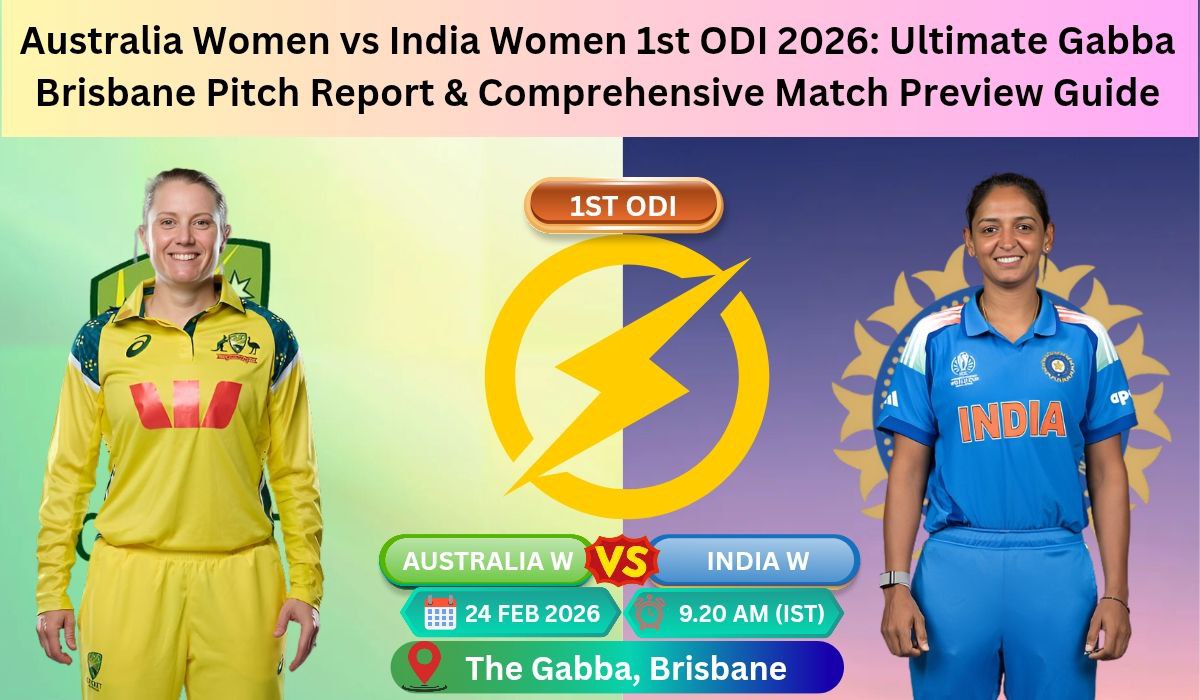 Australia Women vs India Women 1st ODI 2026: Ultimate Gabba Brisbane Pitch Report & Comprehensive Match Preview Guide