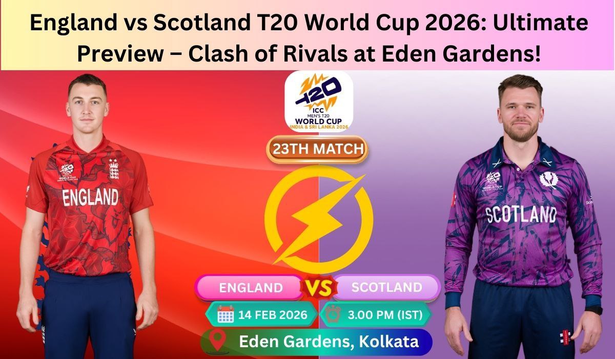 England vs Scotland T20 World Cup 2026: Ultimate Preview – Clash of Rivals at Eden Gardens!