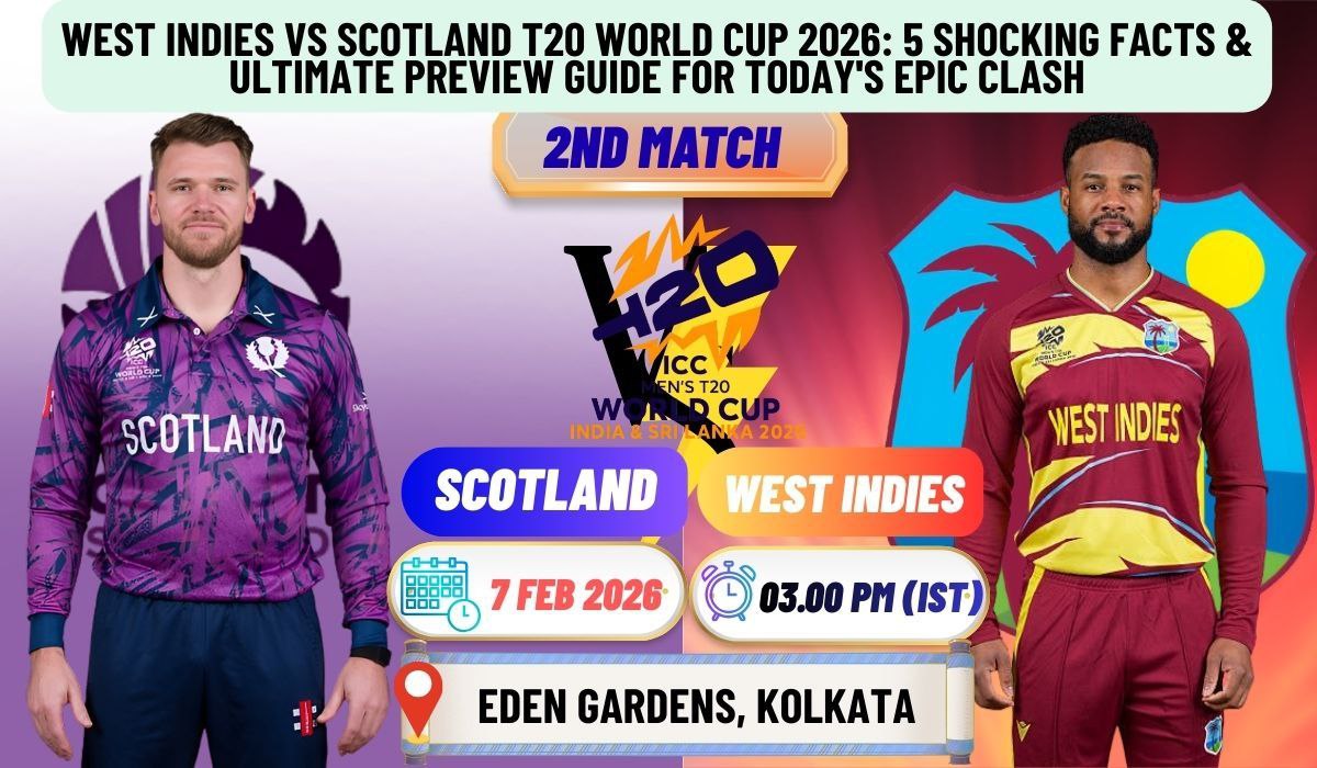West Indies vs Scotland T20 World Cup 2026: 5 Shocking Facts & Ultimate Preview Guide for Today's Epic Clash